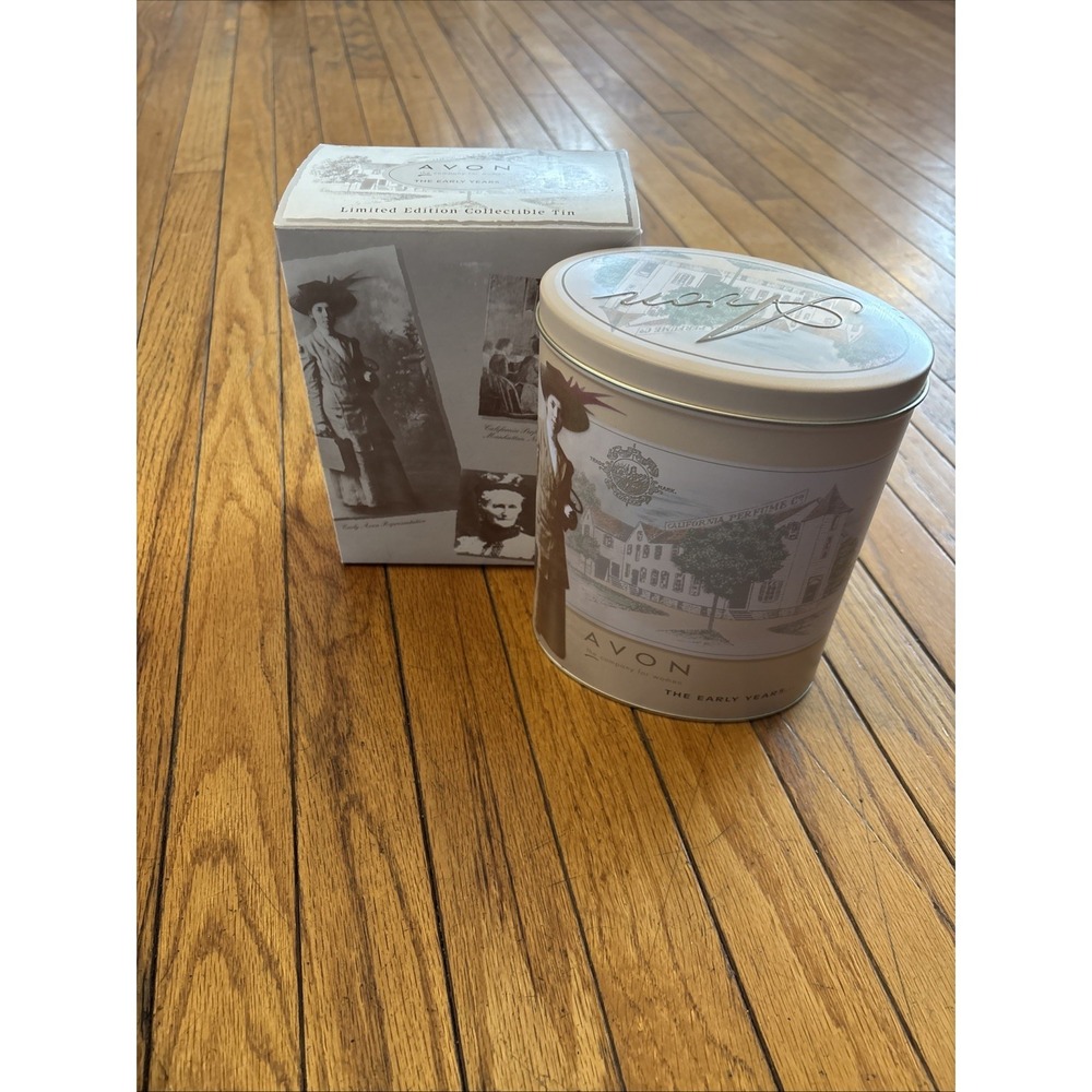 Vintage Avon The Early Years Limited‎ edition. Collectible tin With box